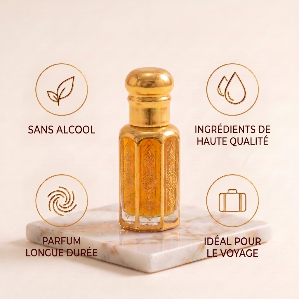 AUREA, sans alcool, parfum longue durée, ingrédients premium, idéal pour le voyage